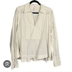 Free People Women's Cream Blouse